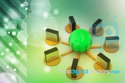 Global Networking Concept Stock Image