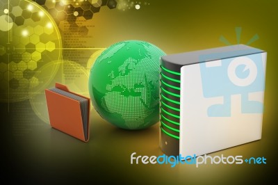 Global Networking Concept Stock Image