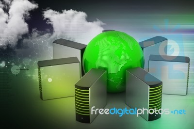 Global Networking Concept Stock Image