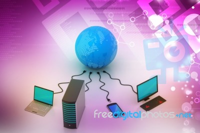 Global Networking Concept Stock Image