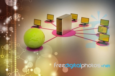 Global Networking Concept Stock Image