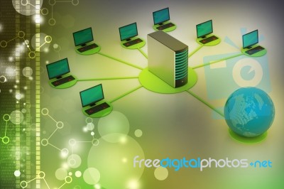 Global Networking Concept Stock Image