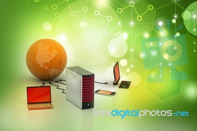 Global Networking Concept Stock Image