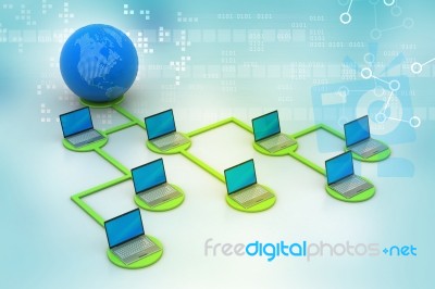 Global Networking Concept Stock Image