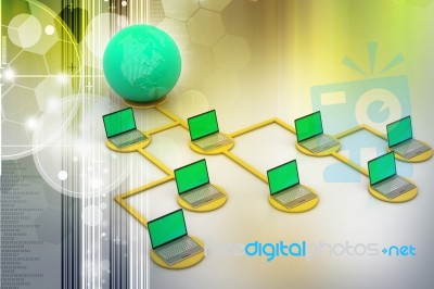 Global Networking Concept Stock Image