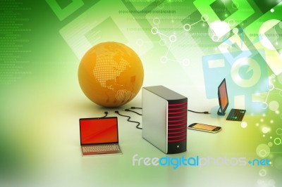 Global Networking Concept Stock Image