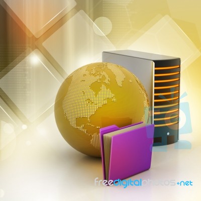 Global Networking Concept Stock Image