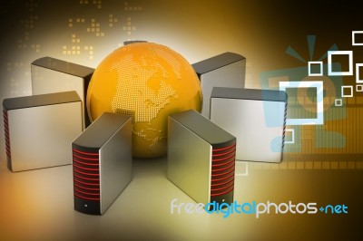 Global Networking Concept Stock Image