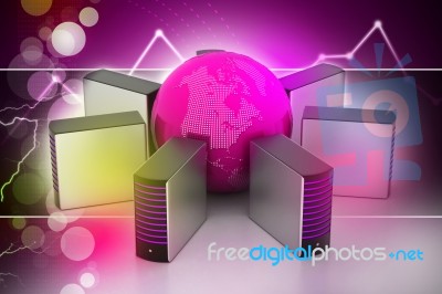 Global Networking Concept Stock Image