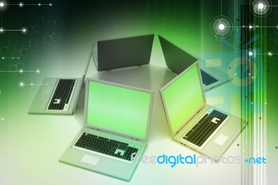 Global Networking System Stock Image