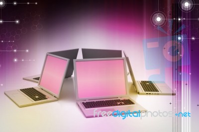 Global Networking System Stock Image