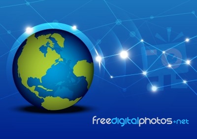 Global Telecommunication Stock Image