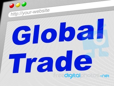 Global Trade Shows Commerce Globalize And E-commerce Stock Image