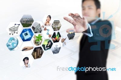 Globalization And Technology Stock Photo