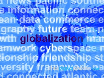 Globalization Word Stock Image