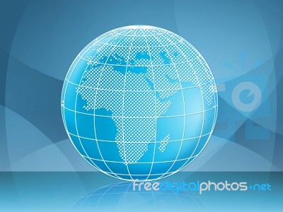 Globe Background Means Backgrounds Earth And Global Stock Image