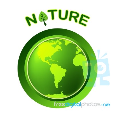 Globe Natural Shows Globalize Earth And Worldwide Stock Image