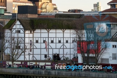 Globe Theatre In London Stock Photo