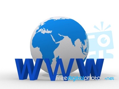 Globe With Www Stock Image