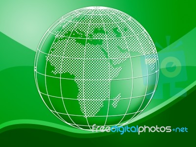 Globe World Represents Background Planet And Backgrounds Stock Image