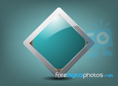 Glossy Label Square Stock Image