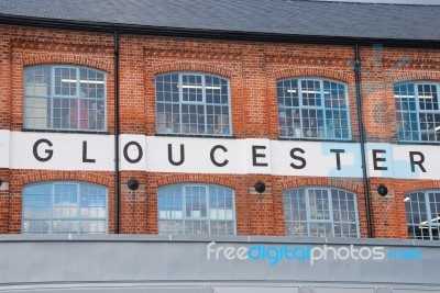 Gloucester Brick Building Stock Photo