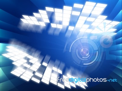 Glow Background Indicates Light Burst And Glaring Stock Image