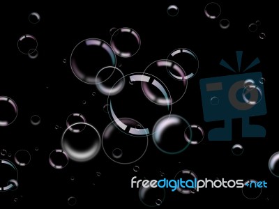 Glow Bubbles Means Light Burst And Illuminated Stock Image