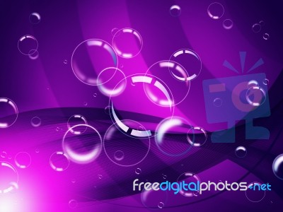 Glow Bubbles Represents Light Burst And Mauve Stock Image