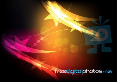 Glowing Star Background Stock Image