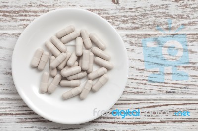 Glutathione Supplement Antioxidant Still Life Stock Photo