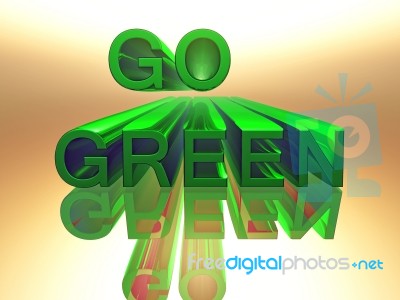 Go Green Stock Photo