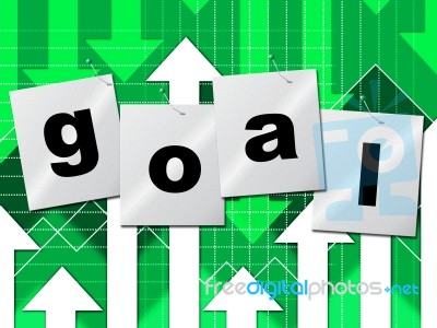 Goal Goals Represents Inspiration Objective And Aspire Stock Image