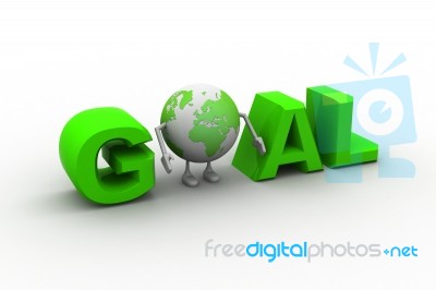 Goal Word And Conceptual Stock Image