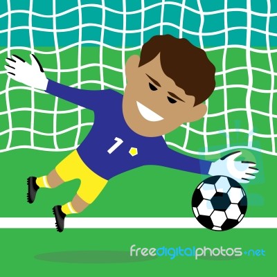 Goalkeeper Stock Image