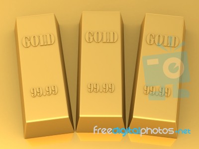 Gold Bar Stock Image