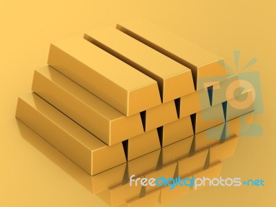 Gold Bar Stock Image