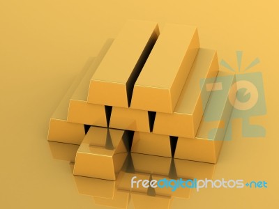 Gold Bar Stock Image