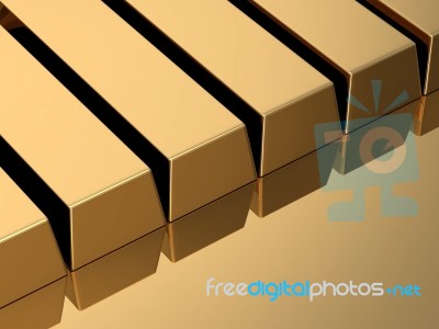 Gold Bar Stock Image