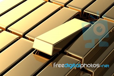 Gold Bar Stock Image