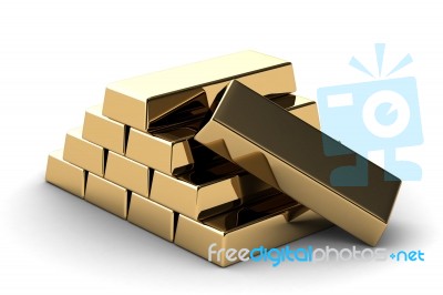 Gold Bar Stock Image