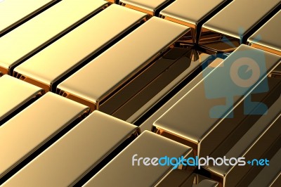 Gold Bar Stock Image