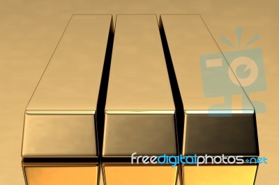 Gold Bar Stock Image