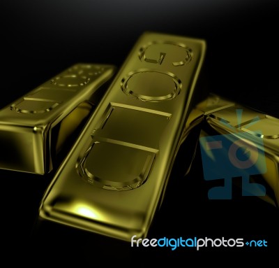 Gold Bars Stock Image