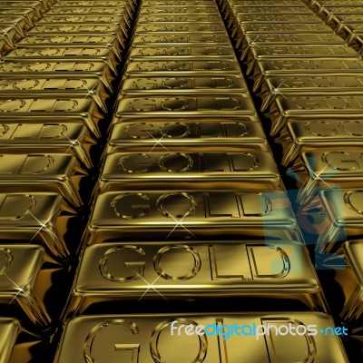 Gold Bars Stock Photo