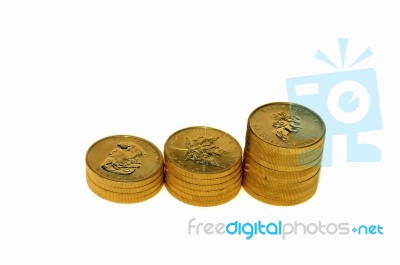 Gold Coins Stock Photo