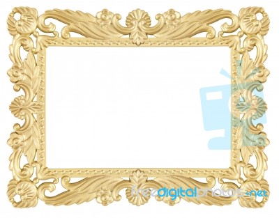 Gold Frame Stock Photo