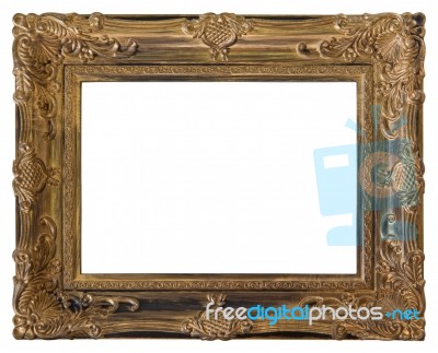 Gold Frame Stock Photo