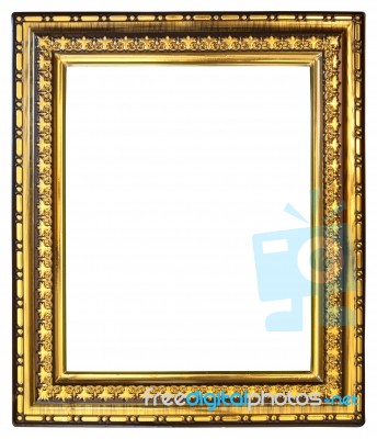 Gold Frame Stock Photo