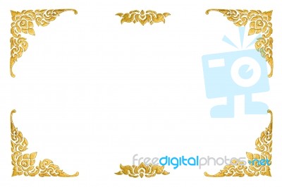 Gold Frame Stock Photo